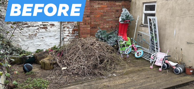 pile-of-garden-waste-removal-london-UK-before
